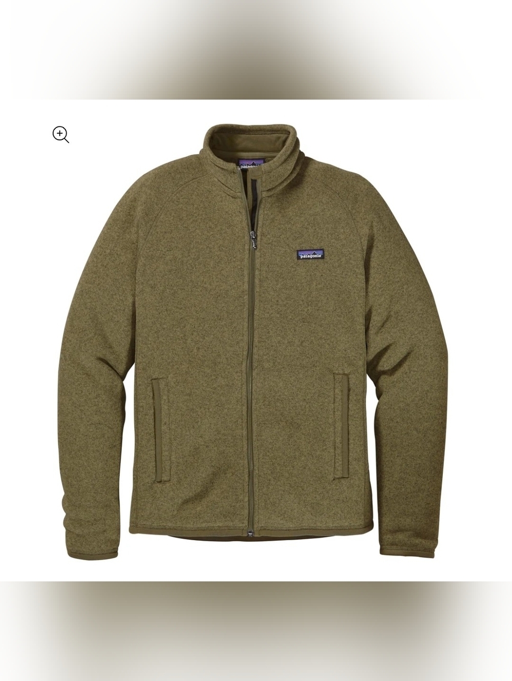 Patagonia Better Sweater Jacket Men's Size Large In Olive Green Color.